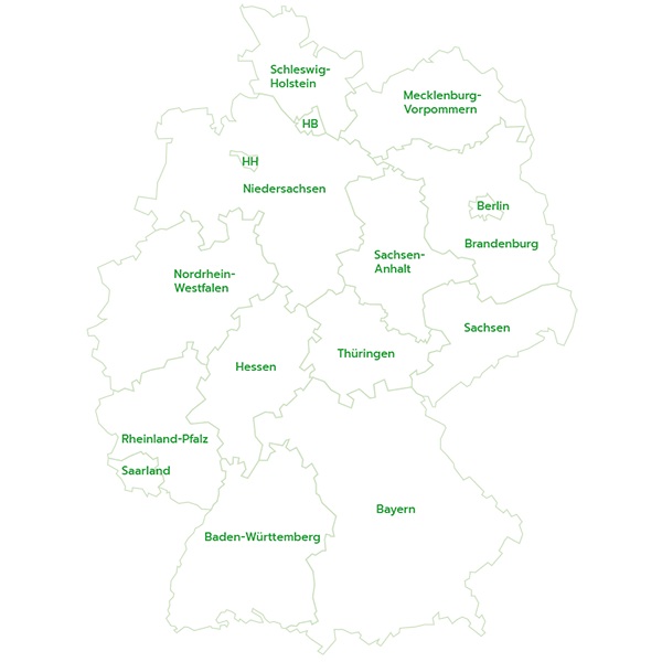 Deutschlandkarte AWS